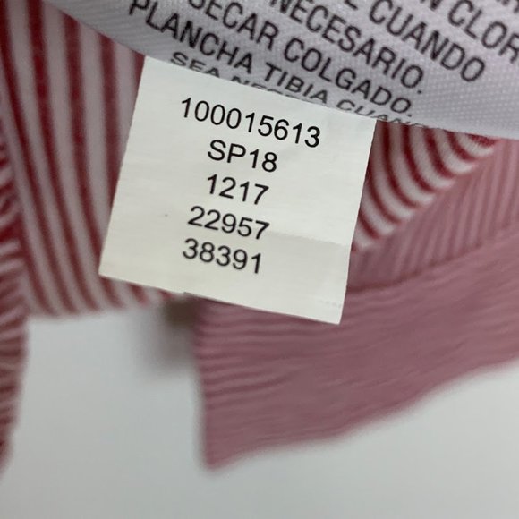 Bar III Striped Button Down Long Sleeve Shirt - Picture 10 of 10